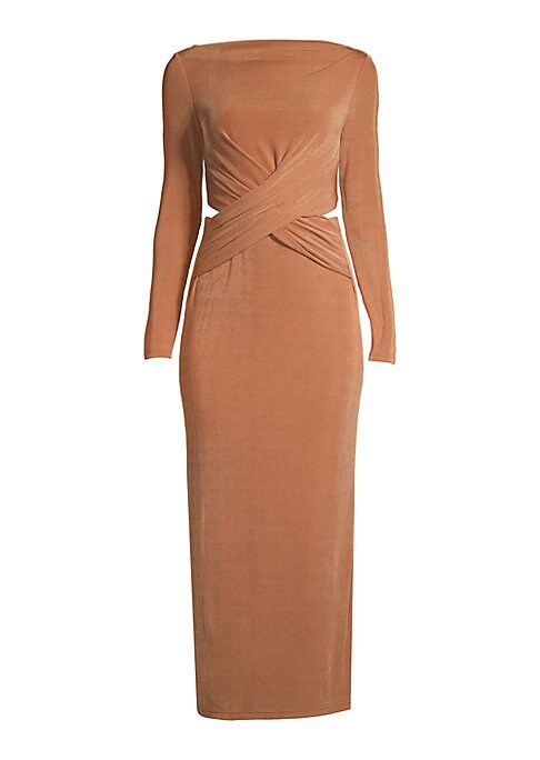Chic Crossover Midi Dress