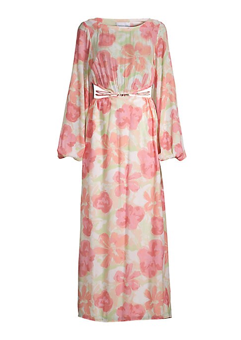Floral Cutout Maxi Dress