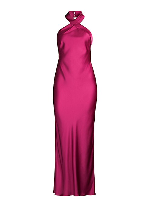 Lustrous Satin Evening Gown