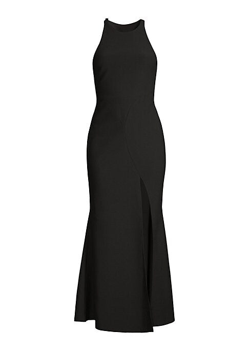 Elegant Crepe A-Line Dress