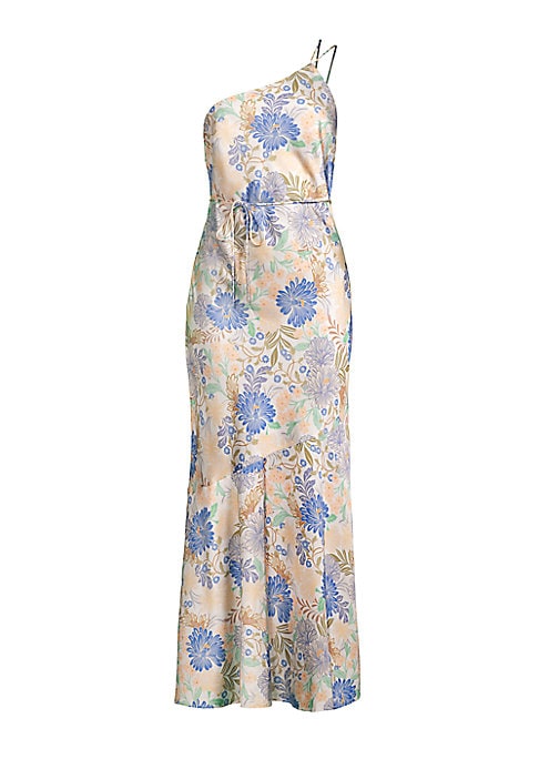 Satin Slit Midi Dress
