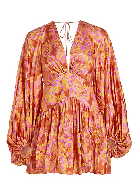 Floral Plunge Minidress