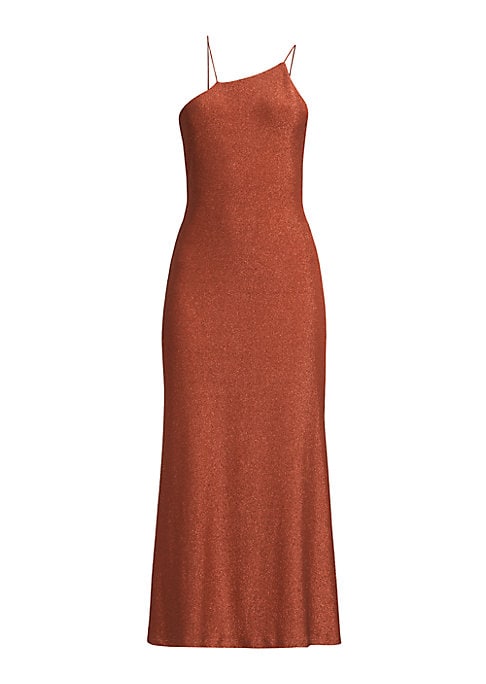 Asymmetric Elegance Midi Dress