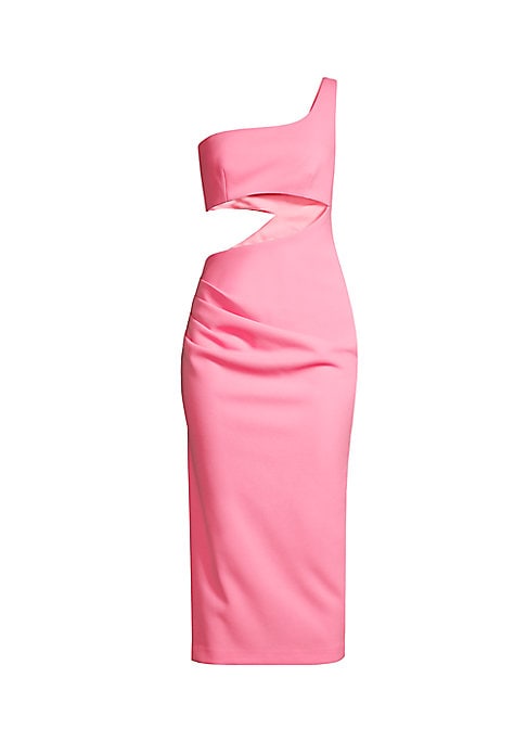 Sleek One-Shoulder Midi Dress