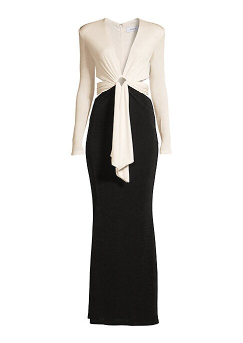 Elegant O-Ring Maxi Dress