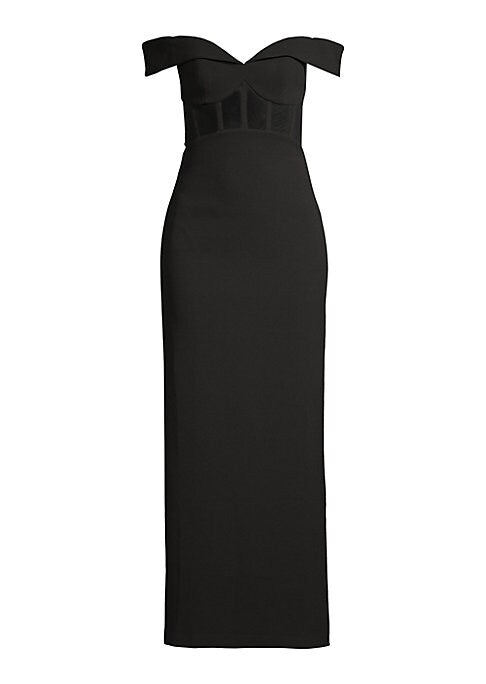 Elegant Off-Shoulder Maxi Dress