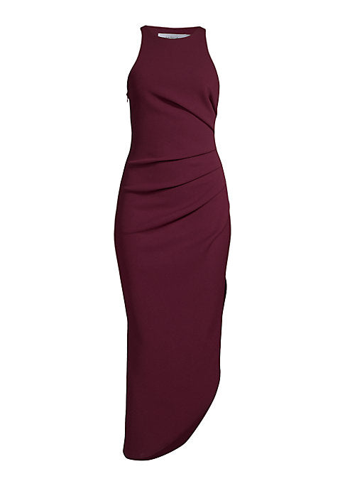 Chic Ruched Midi Dress