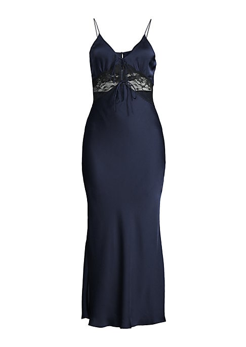 Lustrous Lace Midi Dress
