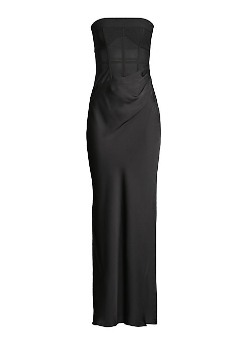 Chic Strapless Midi Dress