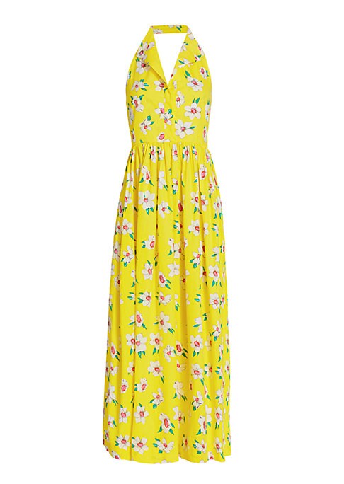 Floral Halter Maxi Dress