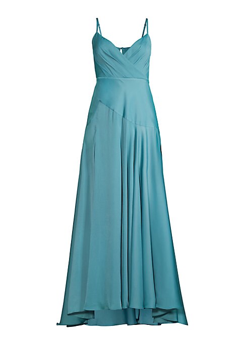Elegant Satin High-Low Dress