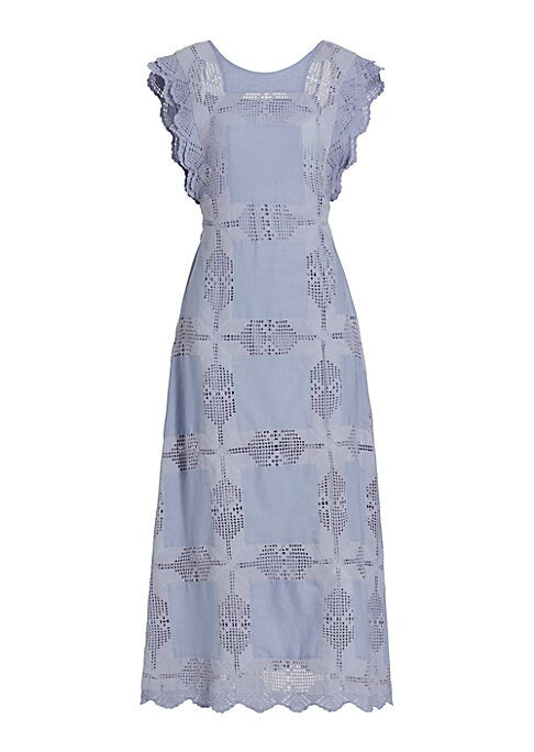 Elegant Lace Midi Dress