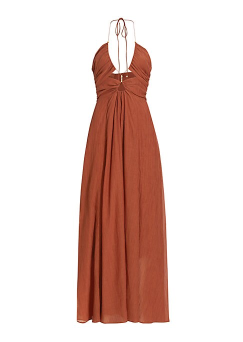 Chic Crinkle Maxi Dress