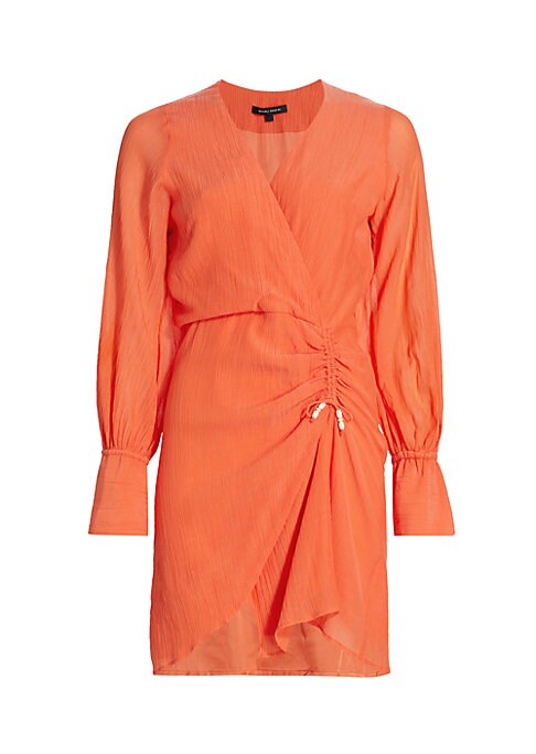 Gauzy Wrap Mini Dress