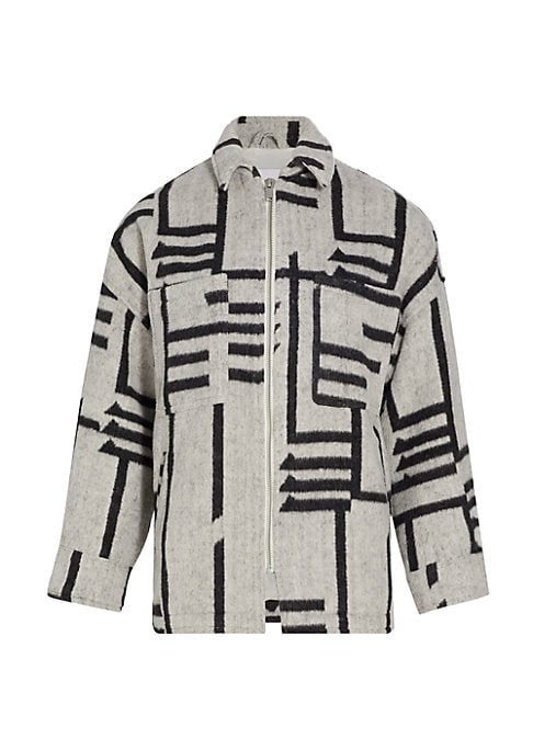 Cozy Patterned Wool Shacket