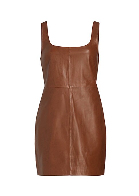Chic Leather Mini Dress