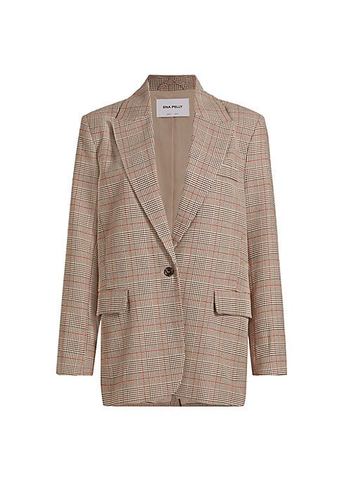 Plaid Luxe Boyfriend Blazer