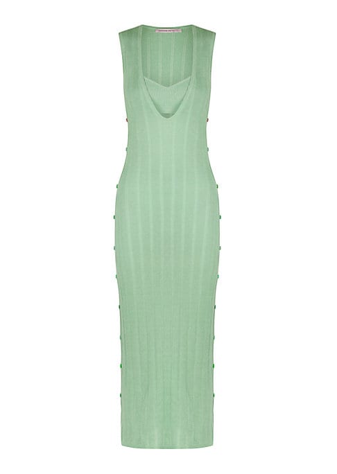 Sleek Peek Midi Dress