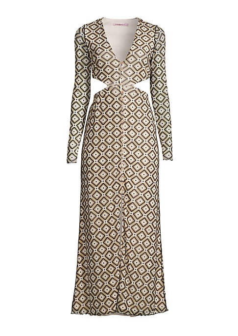 Bold Geometry Maxi Dress