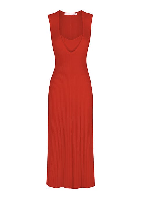 Elegant Knit Midi Dress