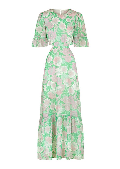Chic Cut-Out Ruffle Dress