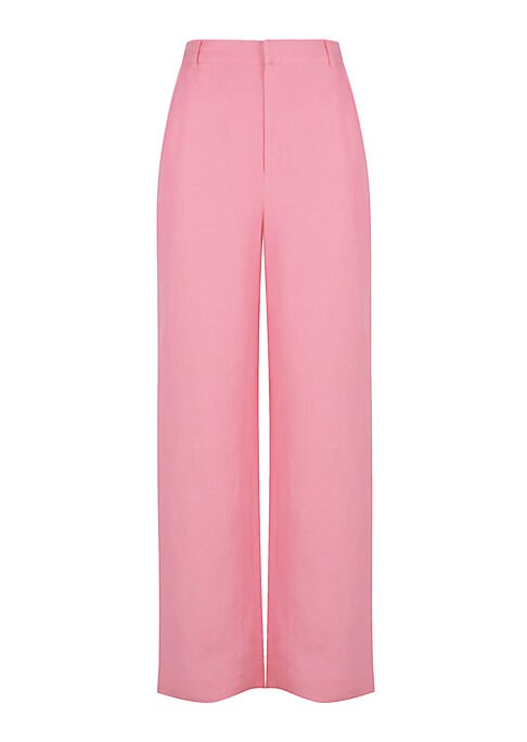 Luxe Linen Boot-Cut Trousers