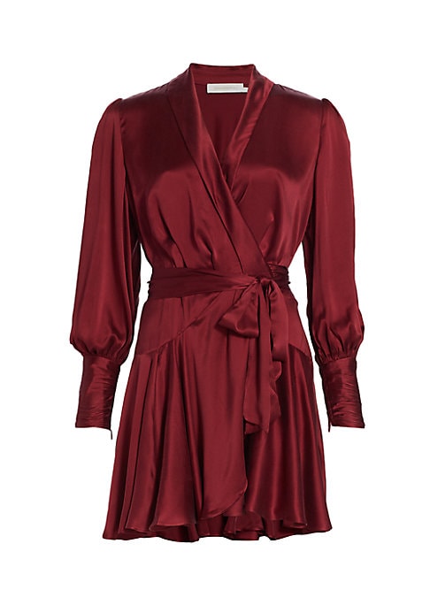 Elegant Silk Wrap Dress