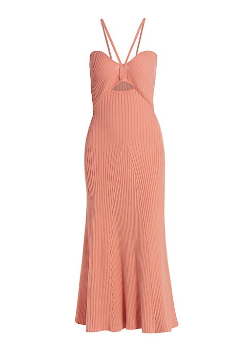 Sweetheart Halter Midi Dress