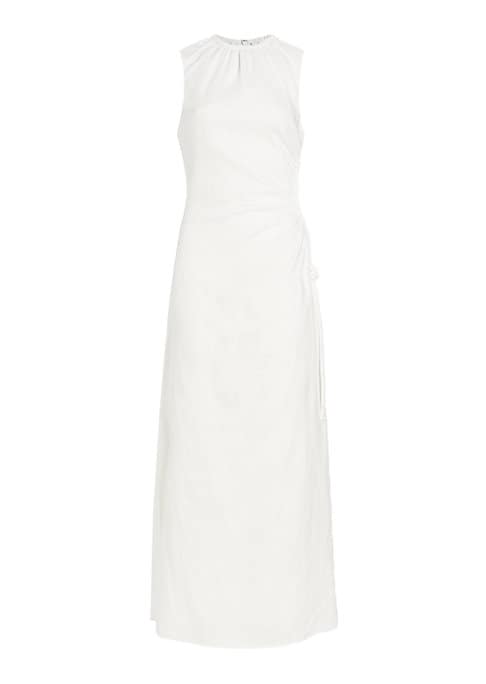 Chic Cut-Out Linen Dress