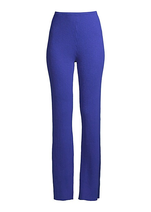 Chic Ribbed Slim Pants