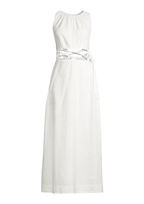 Luxe Cutout Linen Maxi