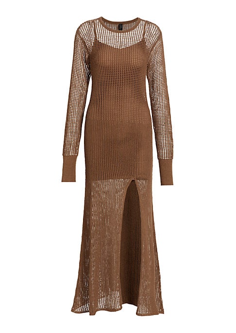 Knit Slit Maxi Dress