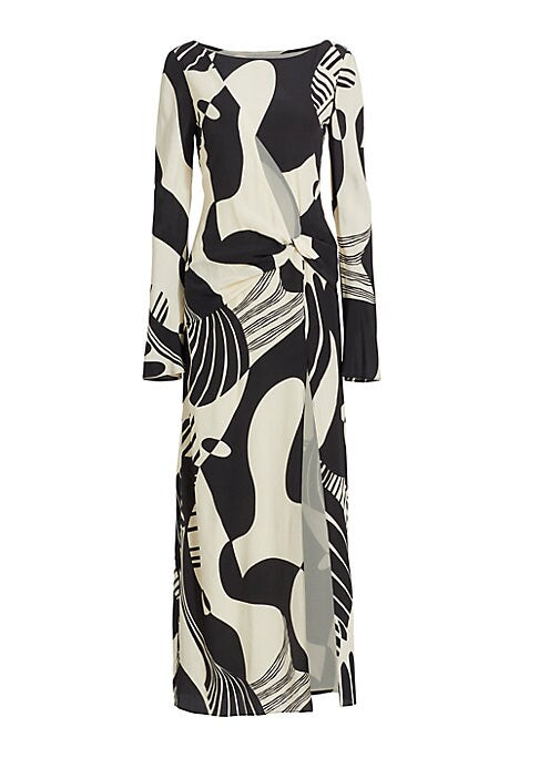 Silk Slit Elegance Dress
