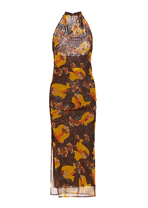 Chic Mesh Halter Gown