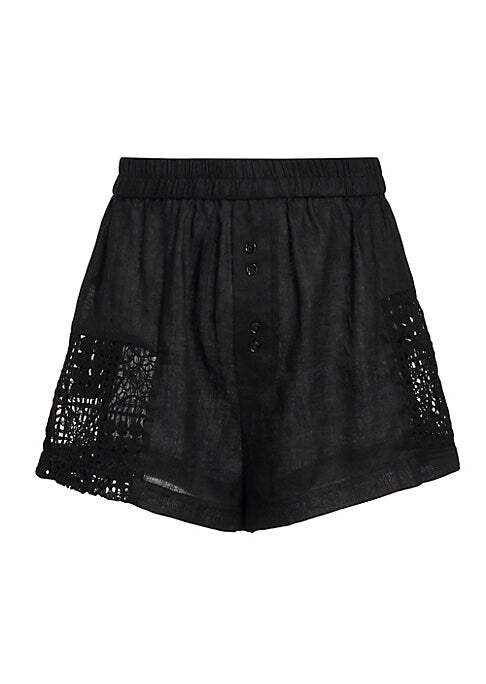 Lace-Trimmed Summer Shorts