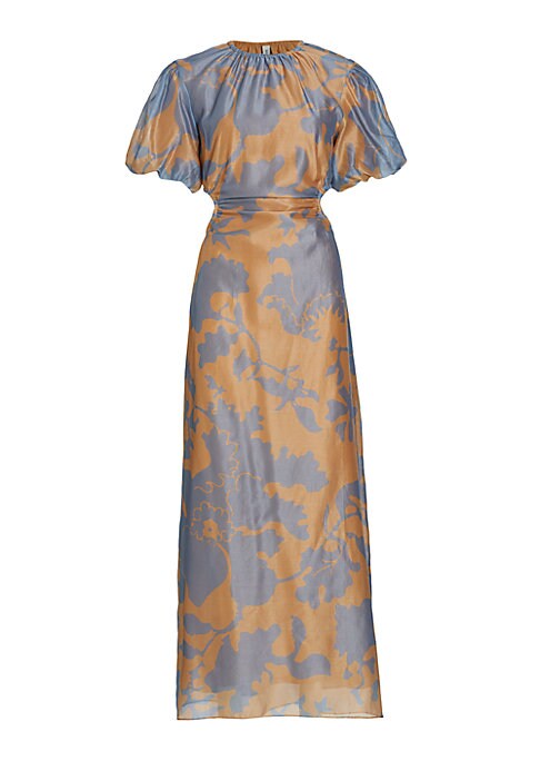 Floral Puff Elegance Dress