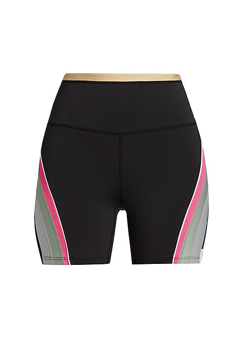 Colorblock High-Waist Shorts