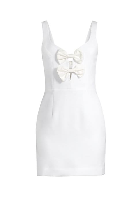 Elegant Bow Mini Dress