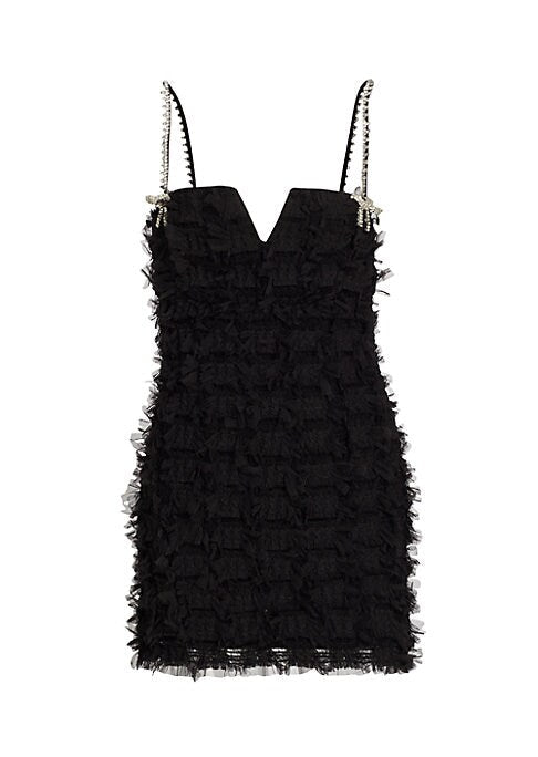 Crystal Bow Minidress