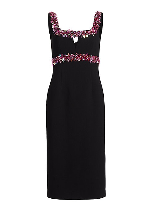 Shimmering Cutout Midi Dress