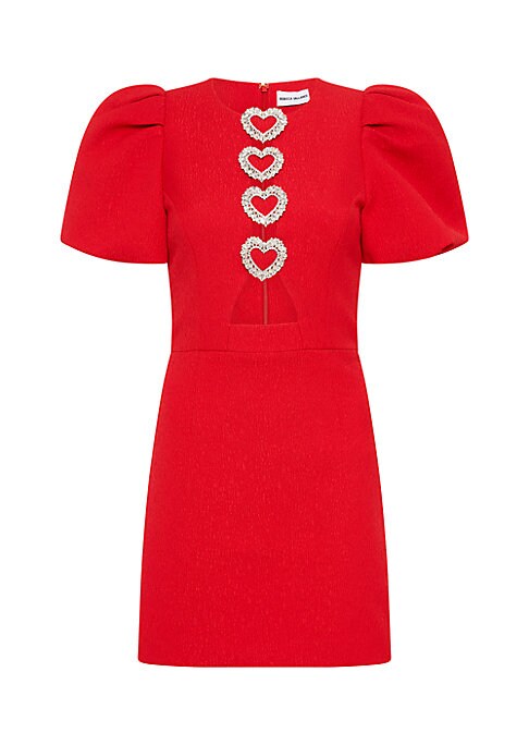 Heart Button Mini Dress