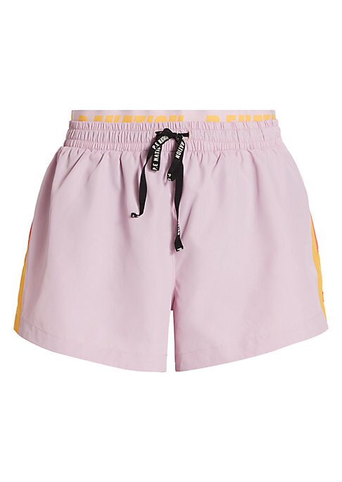 Mesh Panel Running Shorts