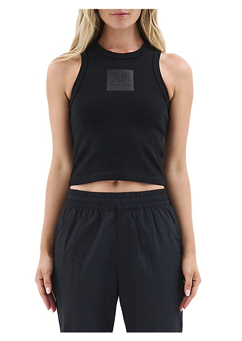 Cropped Graphic Tank Top