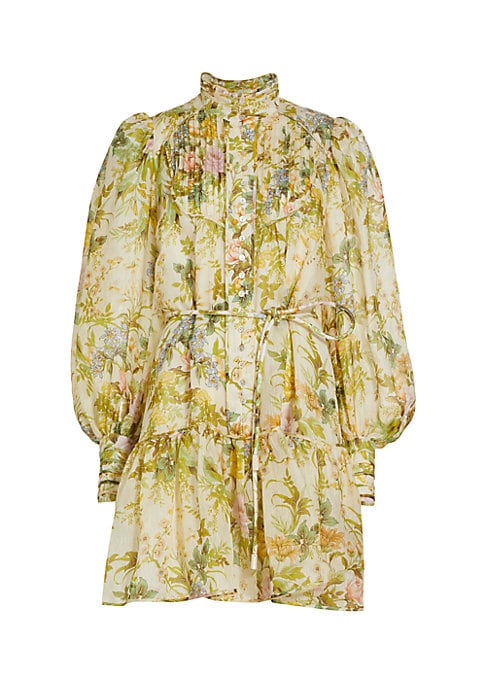 Floral Silk Minidress Delight