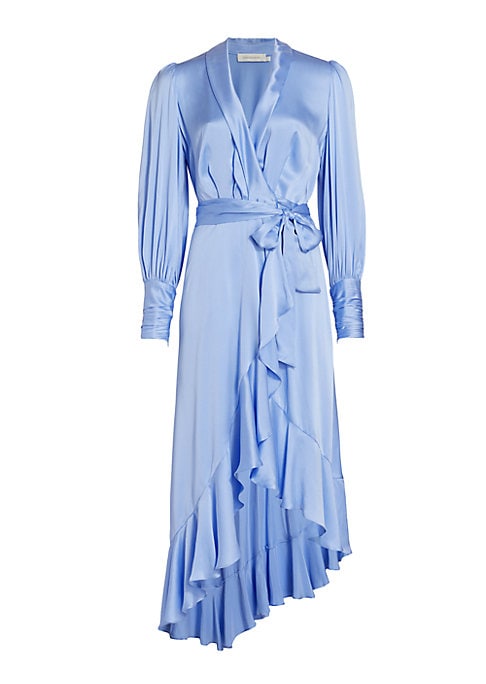 Elegant Silk Wrap Dress