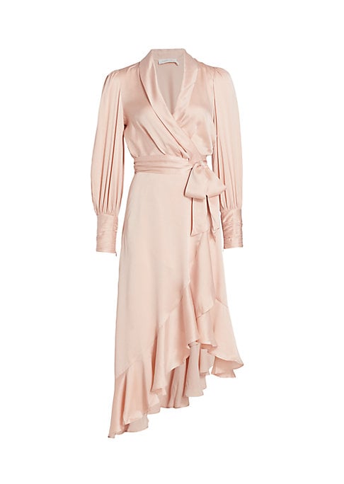 Ruffled Silk Elegance Dress