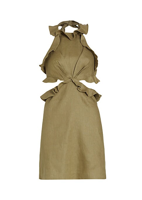 Ruffled Tie-Back Dress