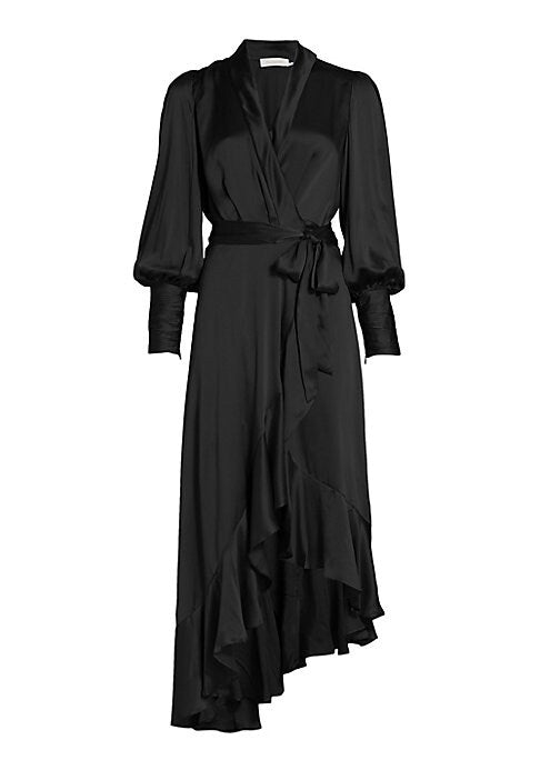 Silk Cascade Dress
