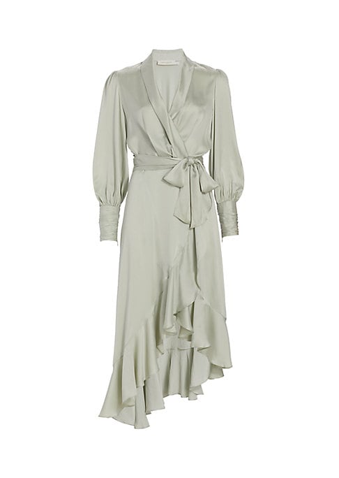 Elegant Silk Wrap Dress