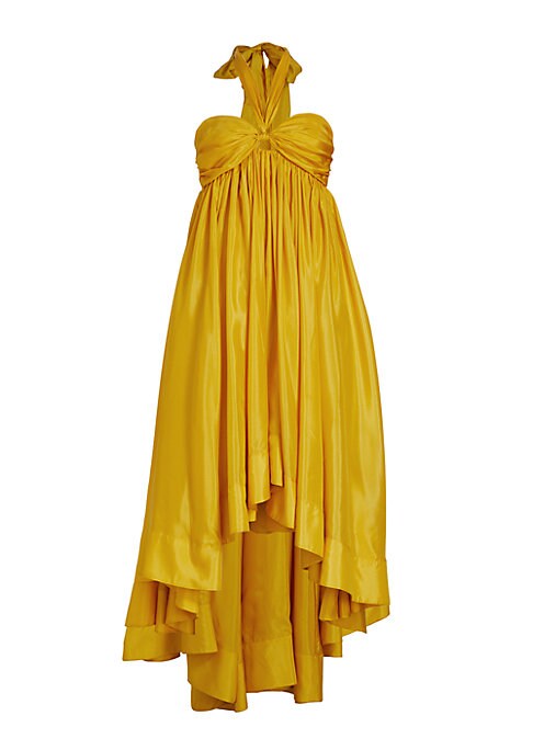Silk Halter Dress Delight